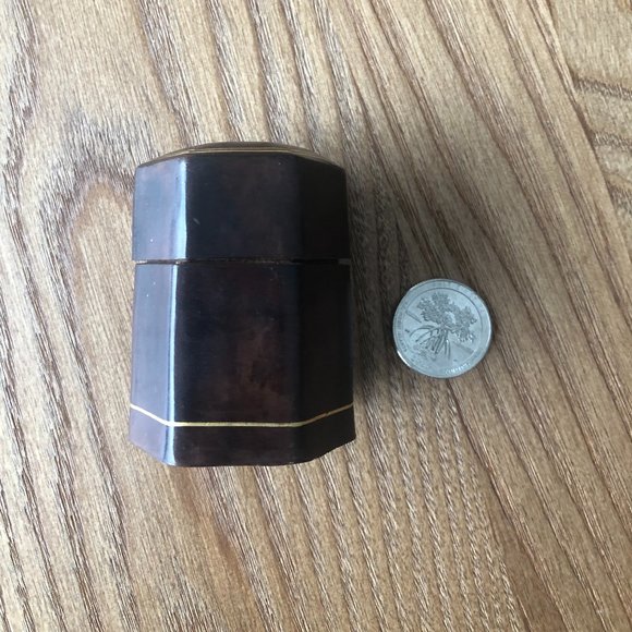 Leather trinket box (vintage) - Picture 2 of 4